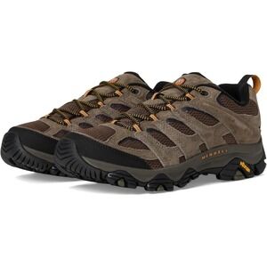 Men's Size 13 Merrell MOAB 3 WP Waterproof Lace Up Low Top Hiking Shoes Walnut